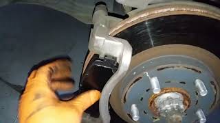 NISSAN ROGUE SELECT 2015 FRONT BRAKE PADS REPLACEMENT
