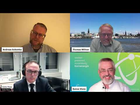 Vision Kernenergie Talk, Rainer Klute, Andre Thess, Thomas Willner, Andreas Sobottka