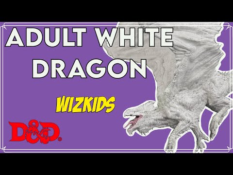 Adult White Dragon miniature dnd product review wizkids