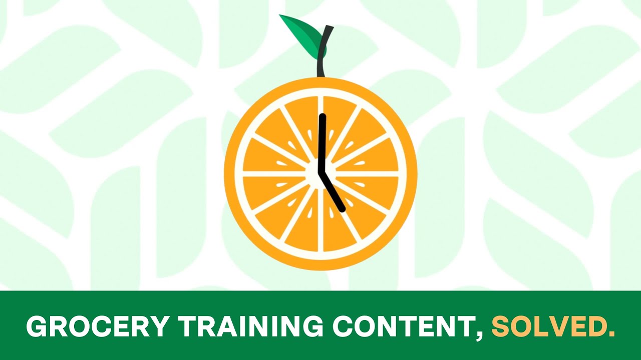 Grocery training content, solved