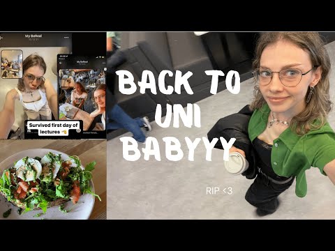die erste Woche zurück an der Uni 🌟 Alltag, Outfits, erste Assignments und Freunde 🩷