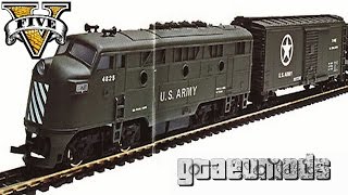 US Army Military Train + Blue Crane Truck