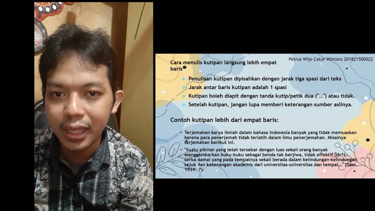 Hal-hal yang perlu diperhatikan dalam Menulis Karya Ilmiah