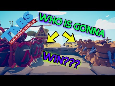 TABS | Spartans Formation Vs Every Faction Army (Revenge) Included : (Secret Units)