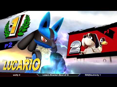 Gwinnett Brawl 41 Smash 4 Singles wolfy (Duck Hunt) vs RtN|Neutricity (Lucario)