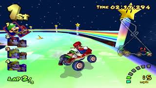 Mario Kart: Double Dash (GC) walkthrough - Rainbow Road