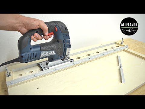 How To Make a Jigsaw Cutting Station | DIY Jigsaw Guide Cutting Station