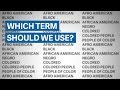 African American or black—what's the right term to use?