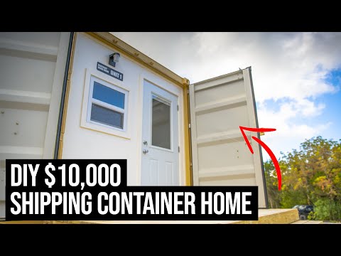 Check out my $10,000 SHIPPING CONTAINER HOME | 20ft Shipping Container Home Tour
