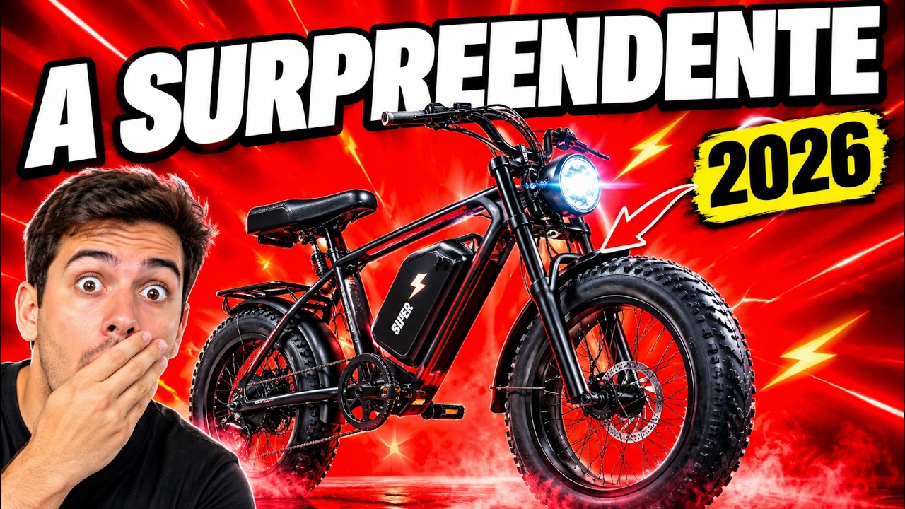 AS TOP 5 BICICLETAS ELÉTRICAS MAIS VENDIDAS DO MERCADO LIVRE EM 2026