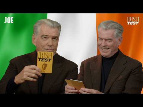 Pierce Brosnan eats Tayto, talks hurling and fighting Cromwell | The Irish Test