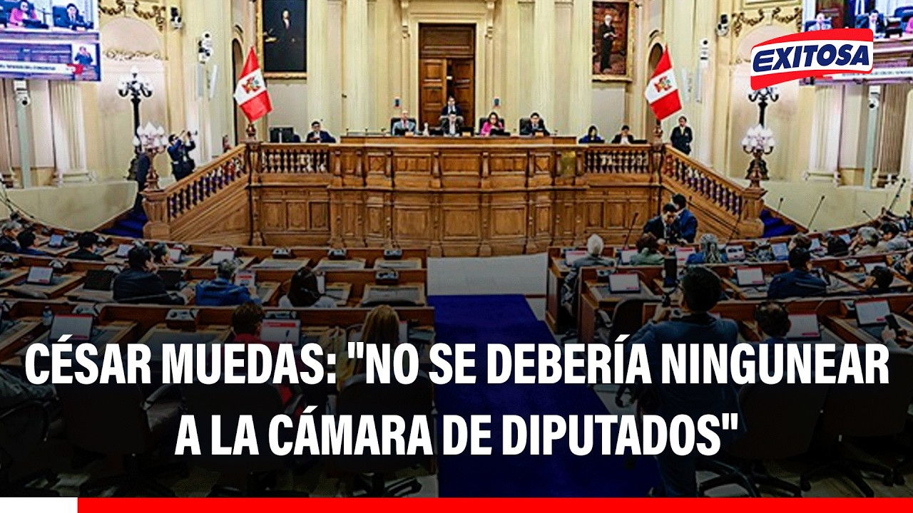 🔴🔵 César Muedas cuestionó lo que considera un intento de restar importancia a la Cámara de Diputados
