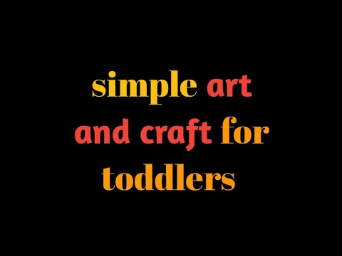 Simple art and craft for toddlers #earlylearning #homeschooling #viralvedio #toddler 