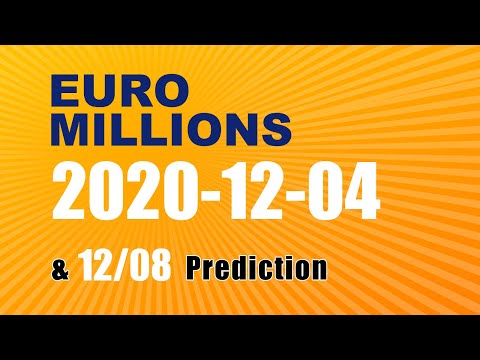 Winning numbers prediction for 2020-12-08|Euro Millions