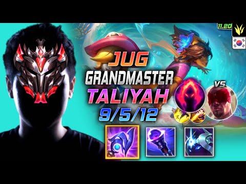 GrandMaster Taliyah Jungle vs Lee Sin - 천상계 정글 탈리야 템트리 룬 루덴 수확 タリヤ Талия 岩雀 塔莉雅 - KR 11.20