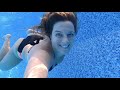 Swimming Alone In Swimming Pool With GoPro