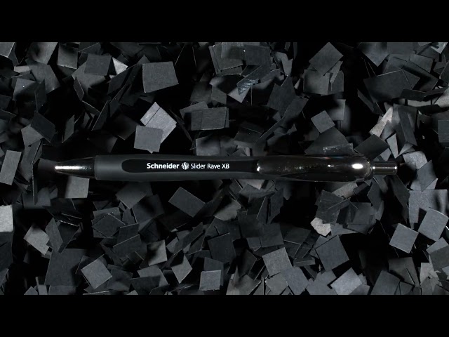 Vídeo relacionado con Schneider 132584 Slider Rave XB - Bolígrafo (edición especial limitada, 3 negros, 1 blanco, fabricado en Alemania), 4 unidades, color de escritura: azul