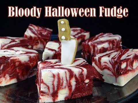 Halloween "Blood" Fudge- with yoyomax12