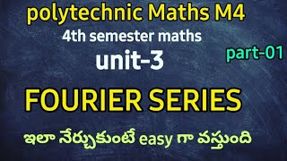 Fourier series part 01||polytechnic maths m4||imp questions||4thSEM||EULERS||@naveenreddyMATH