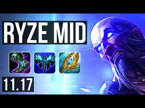 RYZE vs TRISTANA (MID) | 71% winrate, 7/1/3, Dominating | EUW Master | v11.17