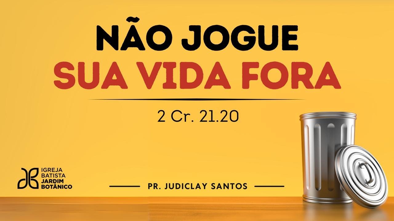 NÃO JOGUE FORA SUA VIDA - 2 Cr. 21.20