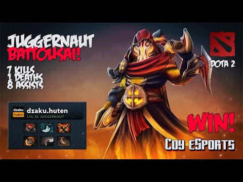 Dota 2 | Juggernaut Carry (7K/1D/8A) | Full Game (v7.26c)