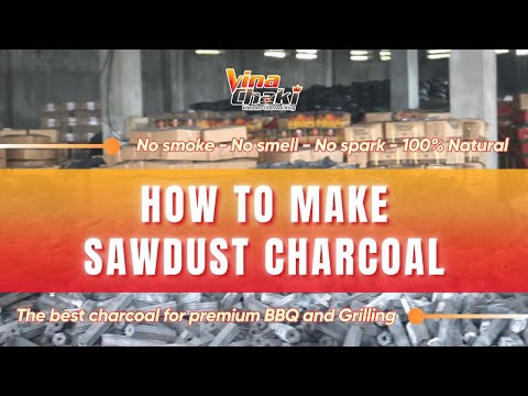 Sawdust Charcoal Production Process: The Future of Sustainable BBQ Charcoal | Vinachaki