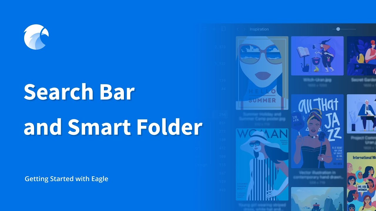 Search Bar and Smart Folder | Getting Started with Eagle (6/7)