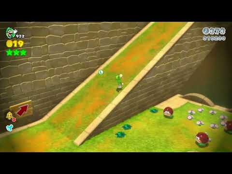 Super Mario 3D World (Switch) 4-5 100% Speedrun - Time: 56 (WR)