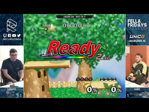 Fella Fridays 11/9/2018 - Giraffe vs Subie - Losers Round 4