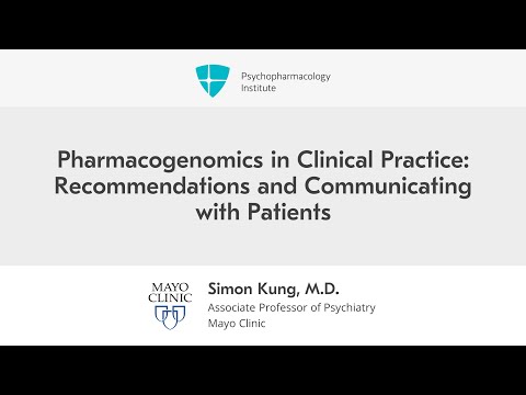 Pharmacogenomics: What Do You Tell Your Patients?