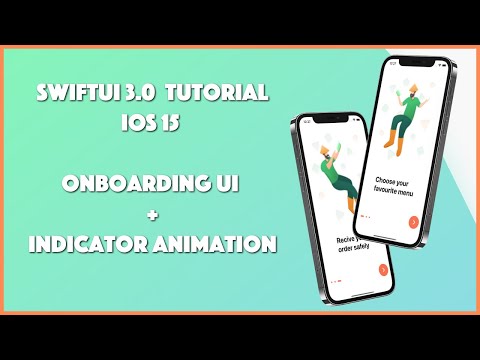 SwiftUI 3.0 - Food OnBoarding UI + Indicator Animation Using Xcode 13