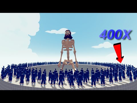 400X TAEKWONDO UNITS vs GIANT UNITS TABS - Totally Accurate Battle Simulator
