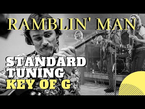 Ramblin' Man in Standard Tuning Key of G