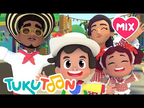 ¡MIX CARNAVALERO! 🎉💖👧🏾  #TukuToon 🥁 #CancionesParaNiños 🌈🎶