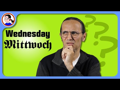 Why is Wednesday so weird in German?
