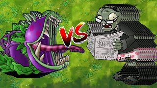 PvZ Fusion Challenge! - 100 Fusion Plants Vs Newspaper Zombie 200K HP