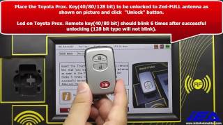 Unlocking Applicaton for Toyota Prox  80 Bit Remote Key