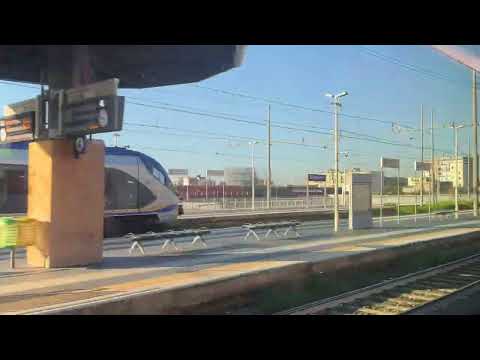 Train Approaching the Napoli Centrale Railway Station (Naples, Italy) (Oct 14th, 2024)