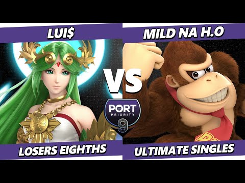 Port Priority 9 TOP 8 - Lui$ (Palutena) Vs. Mild Na H.O (Donkey Kong) Smash Ultimate - SSBU