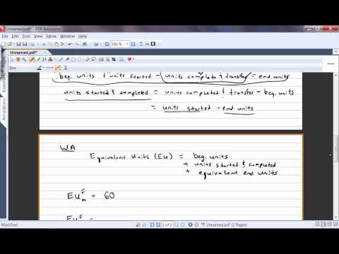 Process Costing Accounting Detailed Login Instructions