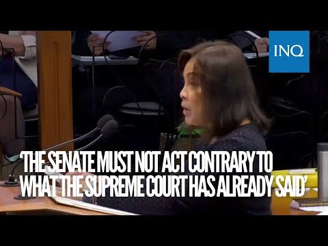 VOTE EXPLAINED: Loren Legarda votes to archive impeachment case vs VP Sara Duterte