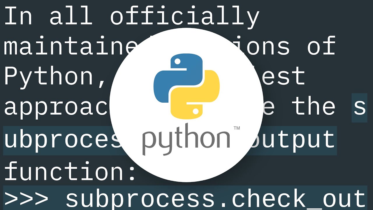 Running shell command and capturing the output