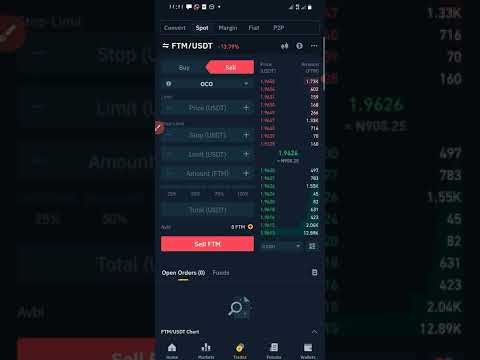 HOW TO USE OCO ORDERS EASILY In spot trading buying and selling BINANCE tutorial 2022