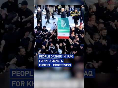 People gather in Iraq for Khamenei's funeral procession