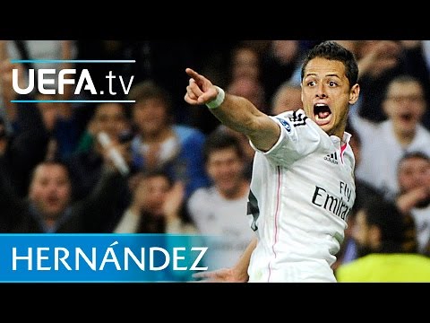 Chicharito winning goal - Real Madrid v Atlético - UEFA Champions League 2015