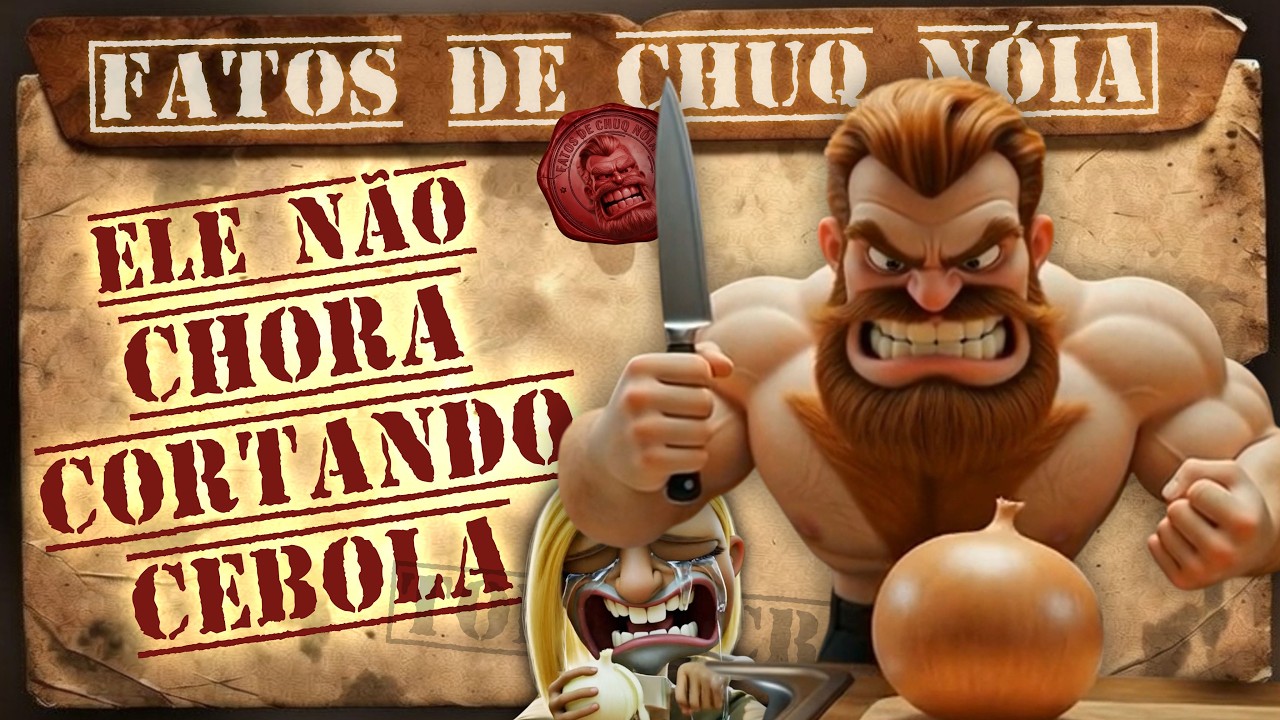 ELE NÃO CHORA CORTANDO CEBOLA - FATOS DE CHUQ NÓIA #chuqnoia