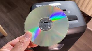leiser Aktenvernichter Amazonbasics 18 Blatt + CD + Kreditkarten Vernichter Homeoffice
