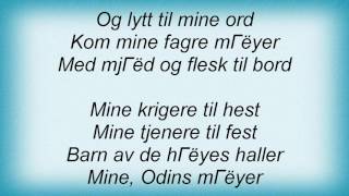 Helheim - Odins MГѓЖ’Г‚Вёy Lyrics