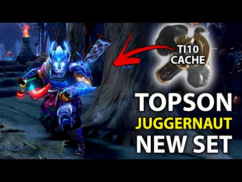 TOPSON EPIC Game 48k Networth Juggernaut with NEW TI10 Set - Dota 2